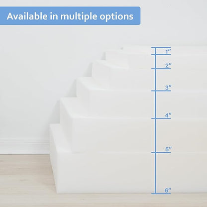 GoTo Foam 3" Height x 30" Width x 72" Length 35ILD Upholstery Cushion Made in - Image 4
