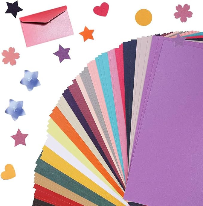 UCEC Cardstock Paper, 8.5'' x 11'', 60 Sheets 20 Colors, Shimmer Cardstock Paper by UCEC