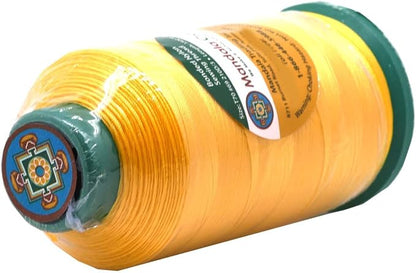 Mandala Crafts Bonded Nylon Thread Yellow Heavy Duty Sewing Threads - Image 3