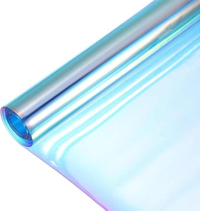 MECCANIXITY Holographic Clear PVC Vinyl Film Holographic PVC Fabric Waterproof by MECCANIXITY