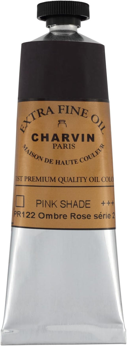 Charvin Extra Fine Oil Paint, Ombre Rose 60 ml - Image 2