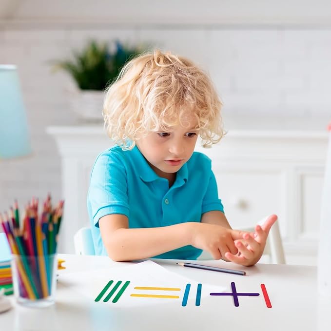 Darice 1000 Pcs Colored Popsicle Sticks - Image 6