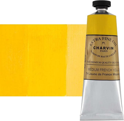 Charvin Extra Fine Oil Paint, French Yellow Medium 150 ml by Unknown