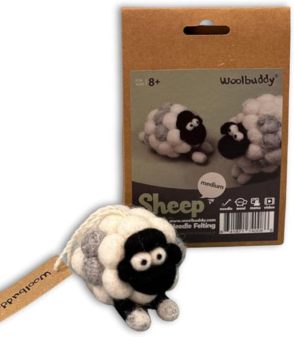 Woolbuddy Needle Felting Kit for Beginners & Adults – DIY Sheep Animal Craft by Woolbuddy