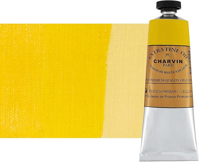 Charvin Extra Fine Oil Paint, French Yellow Primary 60 ml by Unknown