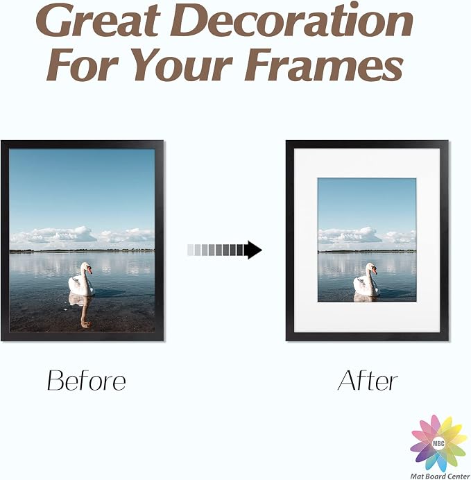 Mat Board Center, 11x14 for 8x10 Off White Color Mats - Image 6
