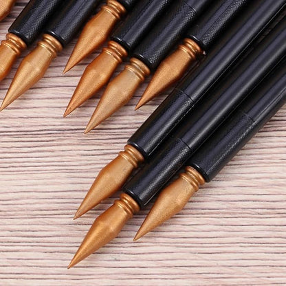 EXCEART Scratch Brush 10 Pcs Set Black Plastic Scratch Painting Pens - Image 7