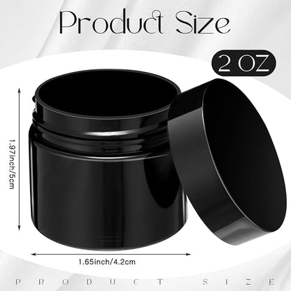 SATINIOR 12 Pack 2 oz Plastic Container Jars - Image 3