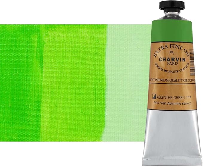 Charvin Extra Fine Oil Paint, Absinthe Green 60 mL by Unknown