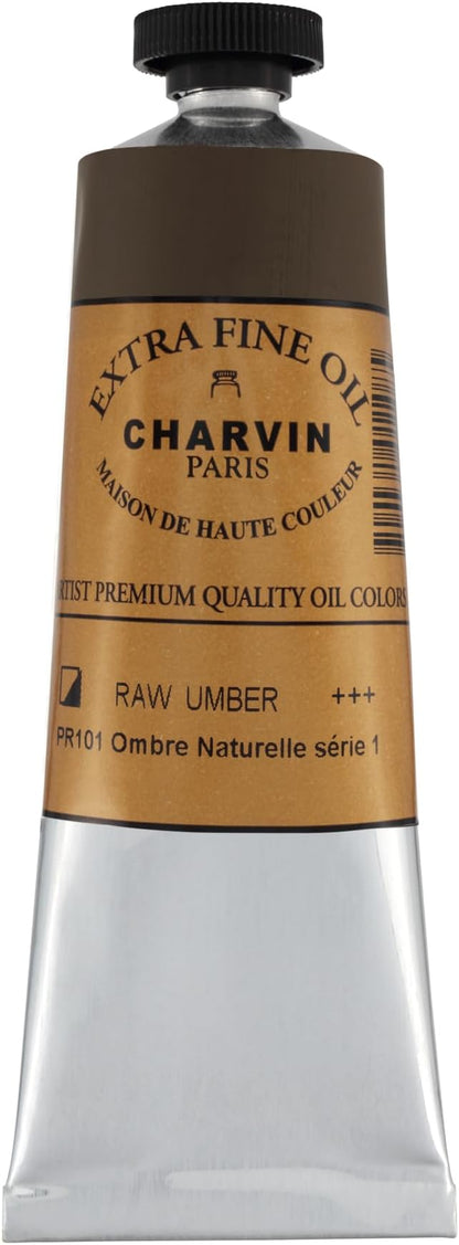 Charvin Extra Fine Oil Paint, Raw Umber 60 mL - Image 2