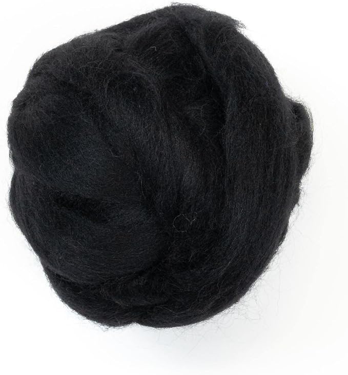 Colored Natural Bulk Wool roving, 8 OZ. Best Wool by Kondoosnaturalfibers