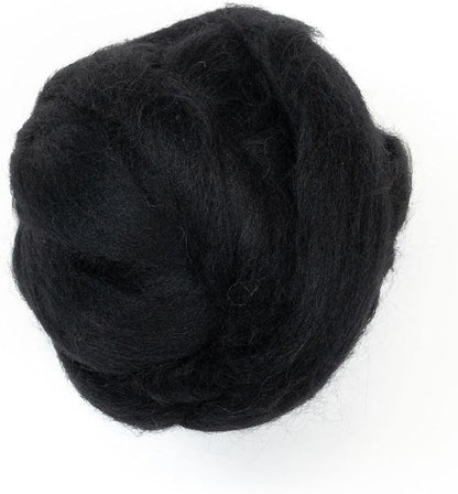 Colored Natural Bulk Wool roving, 8 OZ. Best Wool by Kondoosnaturalfibers