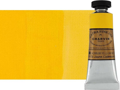 Charvin Extra Fine Oil Paint, Cadmium Yellow Medium 20 mL by Unknown