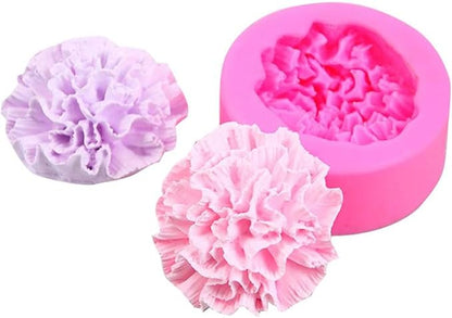 Carnation Flower Silicone Mold for Fondant Chocolate Candy Cake Decorating - Image 6