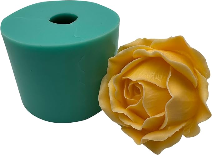 3D Rose Flower Soap Candle Wax Mold Resin Epoxy Decorated Craft Silicone Molds by Great-Mold