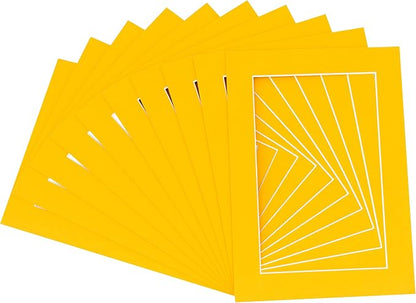 Pack of Ten Acid Free 11x14 Mats Bevel Cut by Poster+Palooza