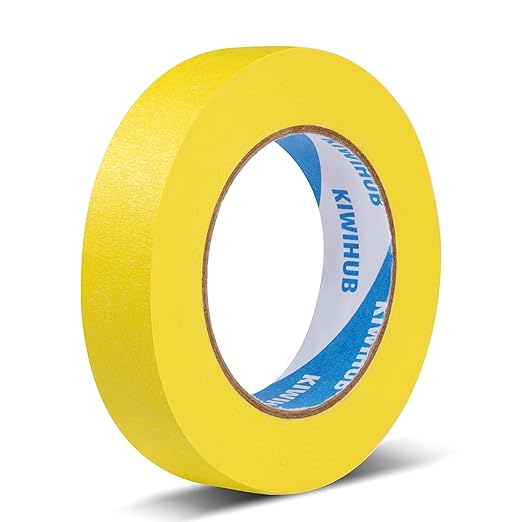 Yellow Painter's Tape, 1 inch x 60 Yards by KIWIHUB