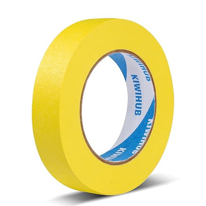 Yellow Painter's Tape, 1 inch x 60 Yards by KIWIHUB