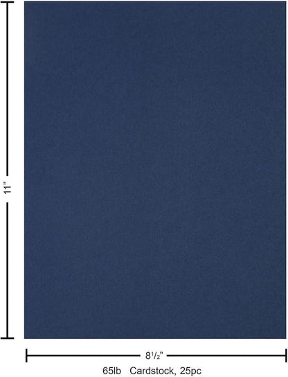 PA Paper Accents Stash Builder Cardstock 8.5" x 11" Chambray, 65lb Colored - Image 7