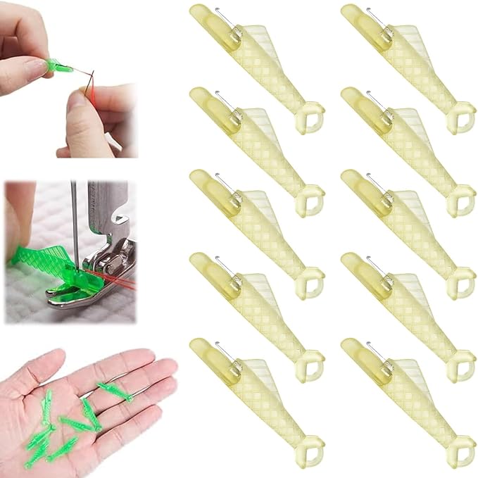 10 Pcs Fish Mouth Sewing Machine Needle Threader, 2024 New Upgraded Automatic by OTXKXBLP