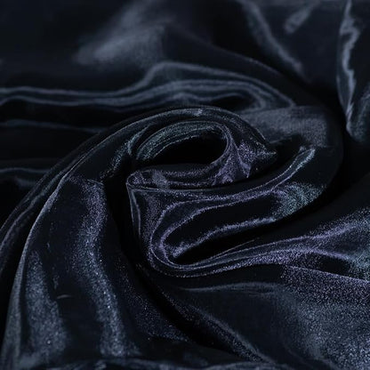 Fynite Black Organza Fabric by The Yard | 5 Yard Long | 44" Wide | Bridal Soft by FYNITE