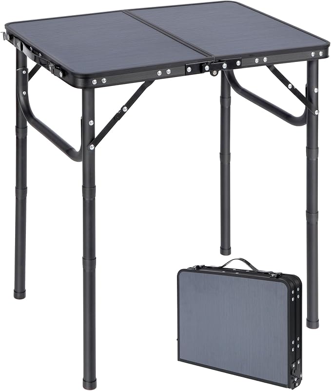 RedSwing Small Folding Table Adjustable Height, Lightweight and Portable by RedSwing
