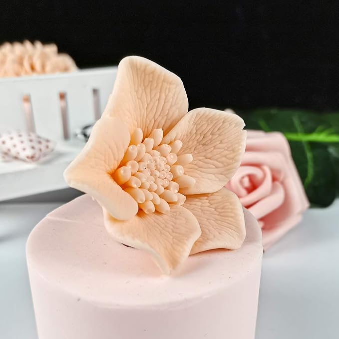 Flower Resin Crafts Mould 3D Flower Epoxy Resin Silicone Mould Bouquet Candle - Image 2