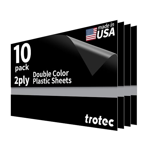 Trotec TroLase Lights | 24"x12"x1/250" | Adhesive-Backed Flexible Laser by TrotecEngravingSupplies