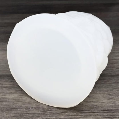 Flower Cylinder Candle Mold Floral Leaf Pillar Thick Silicone Mold - Image 6
