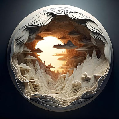 Bgraamiens 3D Visual Dawn Inside a Cave by Bgraamiens