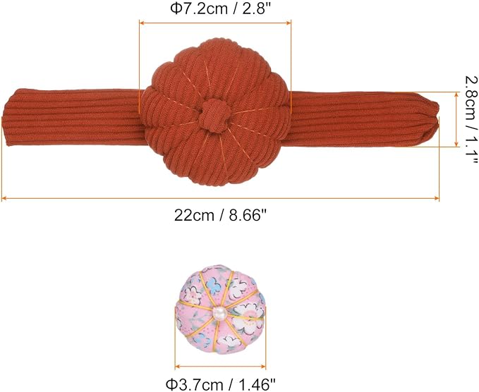 HARFINGTON Wrist Pin Cushions, Sewing Needle Pin Cushion Adjustable Strap - Image 2