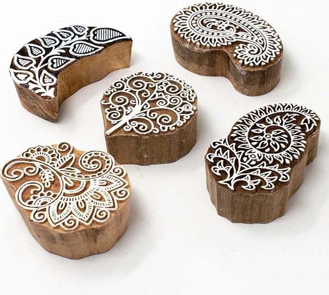 Handcarved Wooden Block Stamp for Printing Scrapbooking/Wooden Stamps for by Hashcart