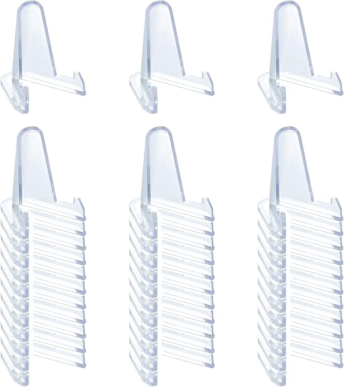 36 PCS Acrylic Display Holder Clear Display Easel Stands by TERDEWE