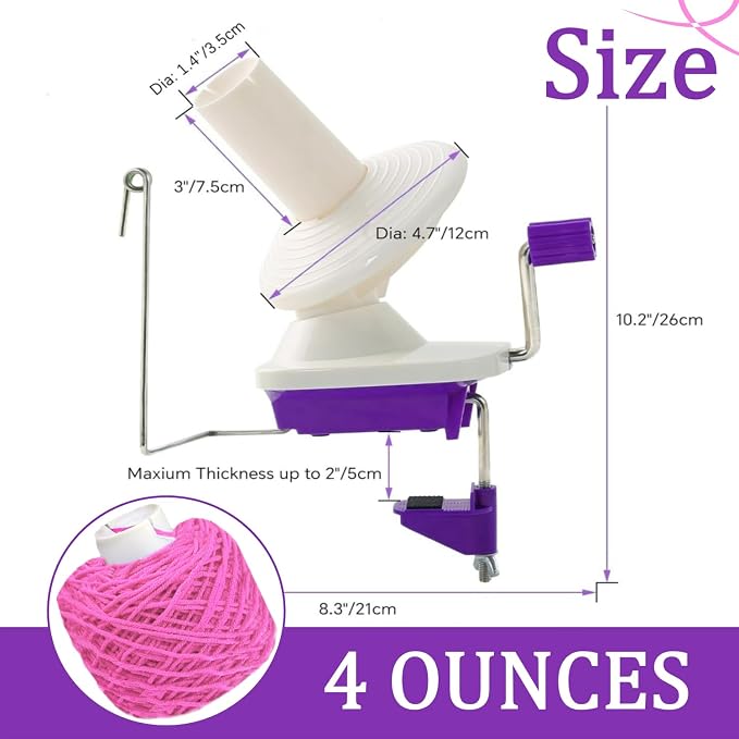 Yarn Ball Winder, Weaving Ball WinderNeedle Craft Yarn Ball Winder, The Helper - Image 3