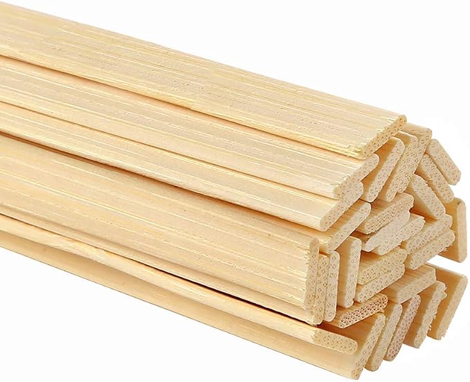 Pllieay 200 Pieces Bamboo Sticks Wood Extra Long Sticks by Pllieay