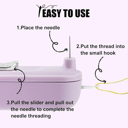 Needle Threaders, 2 in 1 Plug-in Needle Threader Seam Ripper Tool, Automatic - Image 6