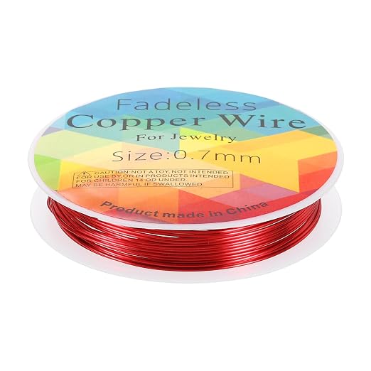 HARFINGTON 10ft Jewelry Wire, 22 Gauge Brass Craft Soft Metal Tarnish Resistant by HARFINGTON