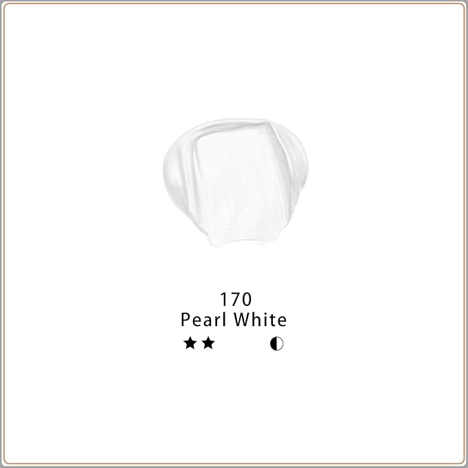 Artecho White Acrylic Paint, Pearl White Tubes, Art Craft Paints - Image 2