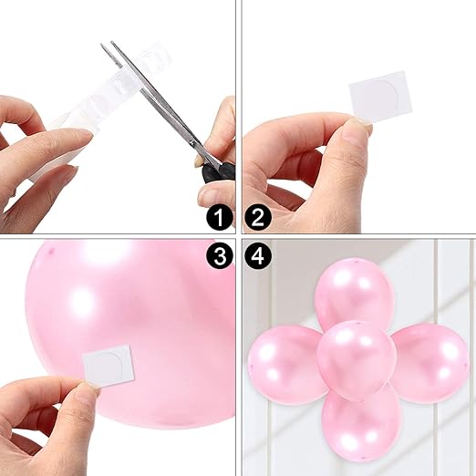 UPINS 1500 Pcs Point Dots Balloon Glue Removable Adhesive Point Tape, 15 Rolls - Image 4