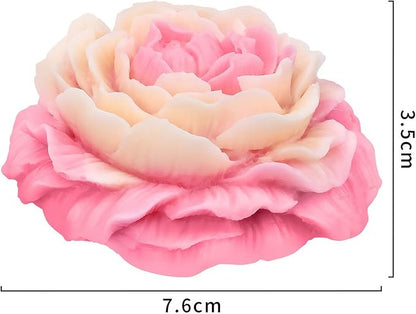 2 Pack Peony Flower Soap & Candle Mold - Image 4