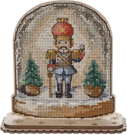 Wizardi Christmas Soldier Cross-Stitch kit on Wood FLW-048 Wonderland Crafts - Image 2