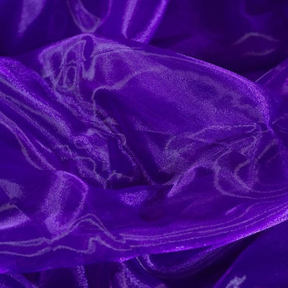 Fynite Cadburry Purple Organza Fabric by The Yard | 5 Yard Long | 44" Wide | - Image 4
