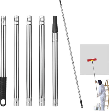Extension Pole 71inch Adjustable Paint Rollers Brush Extension Pole 5 Pieces by ILSSLI