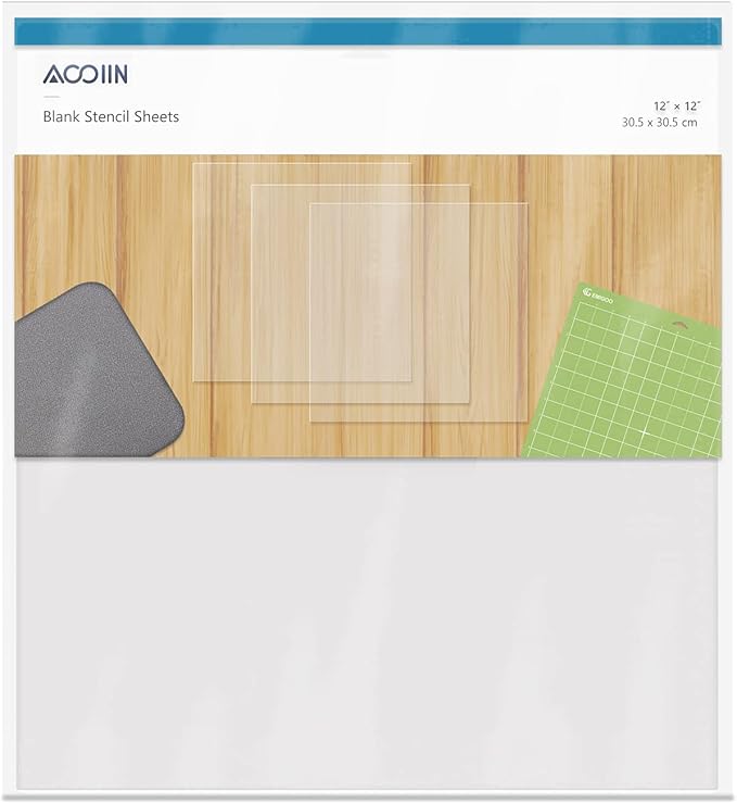 15 Pieces 6 mil Blank Stencil Material Mylar Template Sheets by AOOIIN