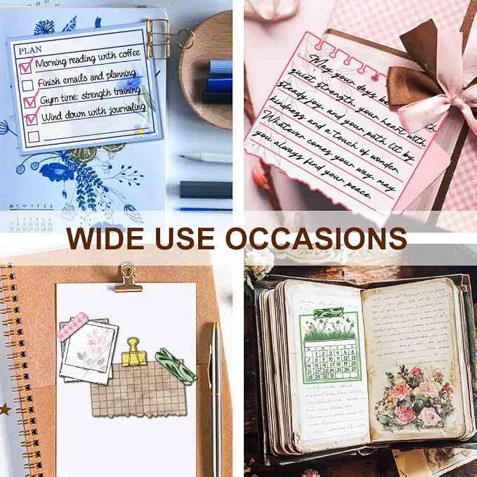 29 Pcs Journal Stamps for Crafting Card Making Supplies Set Include 3 Acrylic - Image 6
