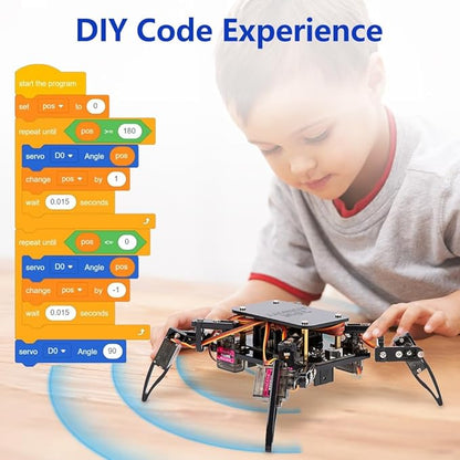 Science Kits Spider Robot Building Kit STEM Crawling Robot Gifts - Image 6