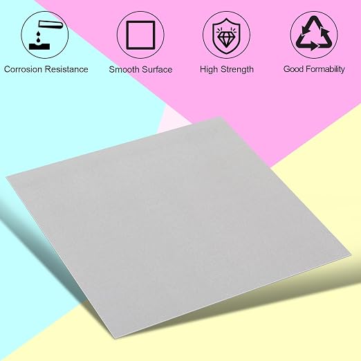 Galvanized Metal Sheet 12" x 12" x 1/16" Inch Galvanized Steel Sheet Plates - Image 2