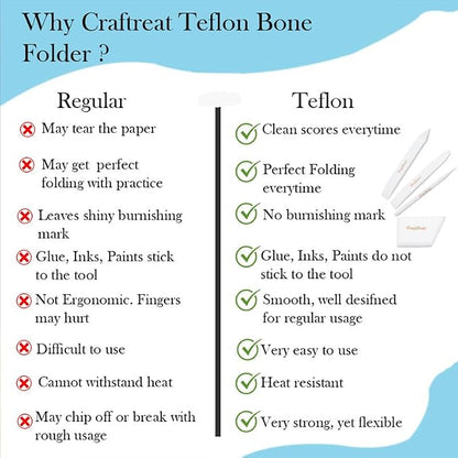 CrafTreat Large Teflon Bone Folder Tool - Image 6