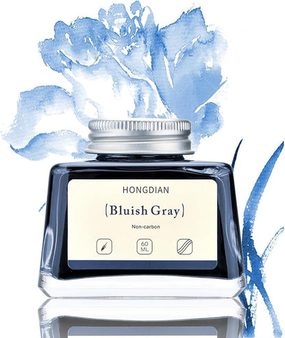 Hongdian Fountain Pen Bottled Ink Bluish Gray, 60ml Fountain Pen Bottled Ink by Asvine