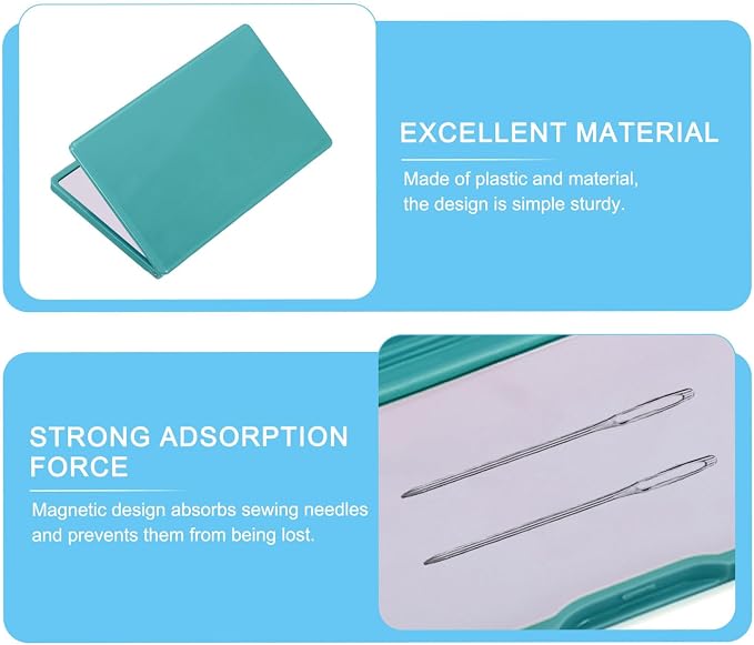 PATIKIL Magnetic Needle Storage Case, Plastic Portable Sewing Pin Keeper Needle - Image 3